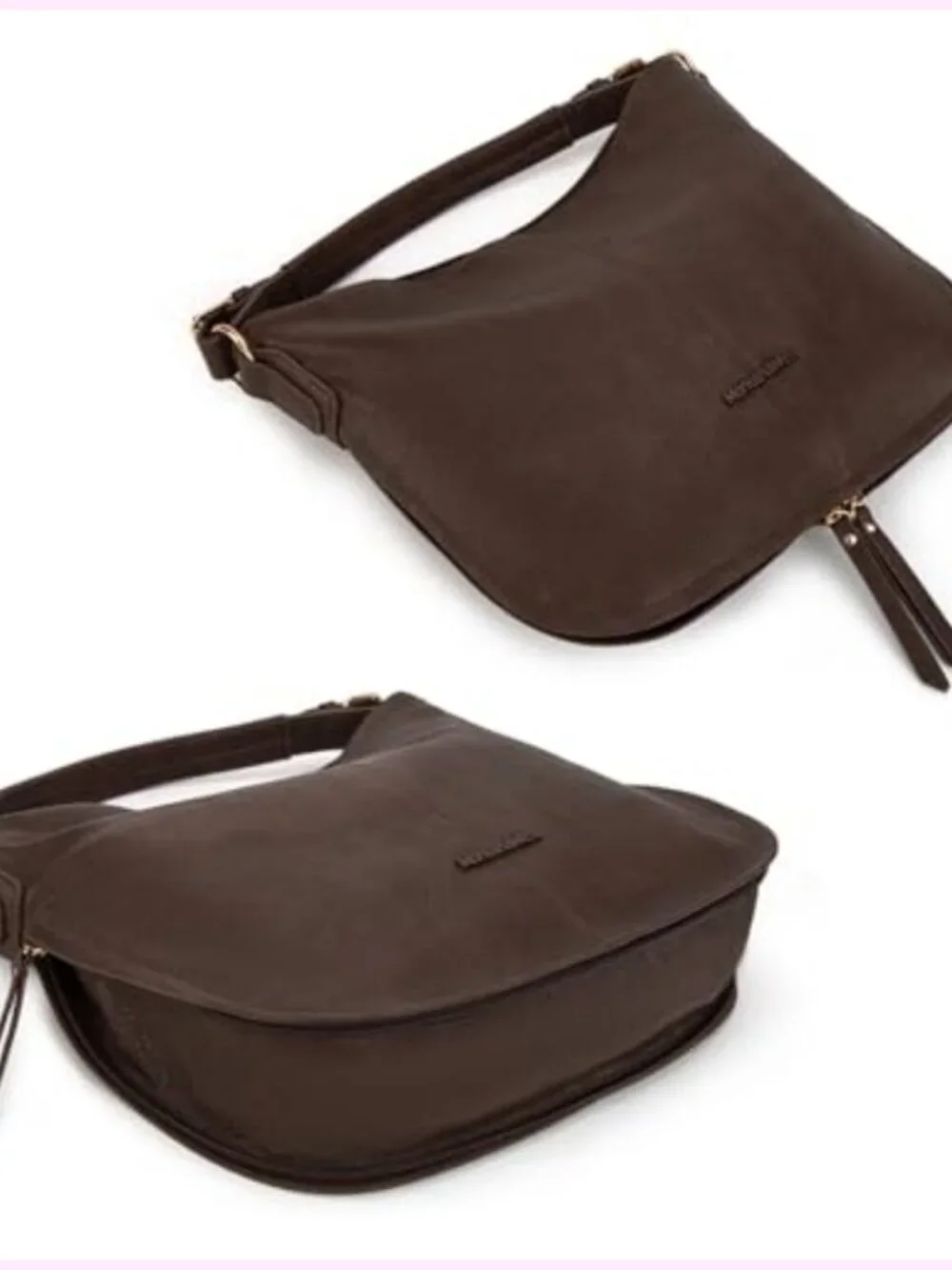 Vegan Leather Hobo Bag with Expandable Side Zipper & Multiple Pockets